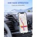 Car Phone Holder, WOCBUY Phone Holder for Car Dashboard & Windshield, [Strong Suction] Universal Car Mount Phone Holder Compatible with iPhone 13 Pro Max/12/11/XS/8 and More