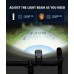 WOCBUY Bike Light, 1300 Lumen Super Bright Bike Lights Front and Back [8+6 Lighting Modes] & [Spotlight+Floodlight LEDs], USB Rechargeable Waterproof Bicycle Lights Set with Aluminum Alloy Shell