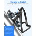 Bike Water Bottle Holder, WOCBUY Bicycle Water Bottle Holder Cage Bracket Fit 22-26 oz Bottle with Secure Screw Mounting, Perfect for Cycling, Commuting or Other Outdoor Activities