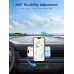 WOCBUY Wireless Car Charger, Compatible with Magsafe Car Mount Charger, Auto-Alignment Fast Charger, Magnetic Phone Holder Car Compatible with iPhone 15/14/13/12 Series (QC3.0 Car Charger Included)