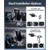 WOCBUY Wireless Car Charger, [Auto Clamping] 15W Fast Charger Car Phone Holder Mount, [Super Stable] Cell Phone Holder Car Charger Compatible with iPhone 15 Pro Max/14/13/12/11, Galaxy S23/S22, etc